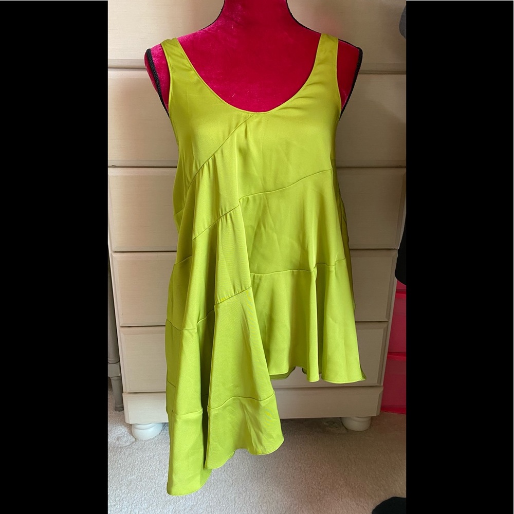 Elizabeth & James Magdalone Asymmetrical Satin Top NWT